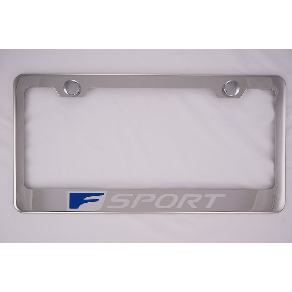 Lexus F Sport Chrome License Plate Frame with Caps, By PCR Walmart