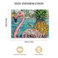thumbnail image 3 of Orinice Flamingo Pineapple Pool Party Fine Art Aesthetic Poster & Print Wall Painting for Home Decor 20x16in, 3 of 6