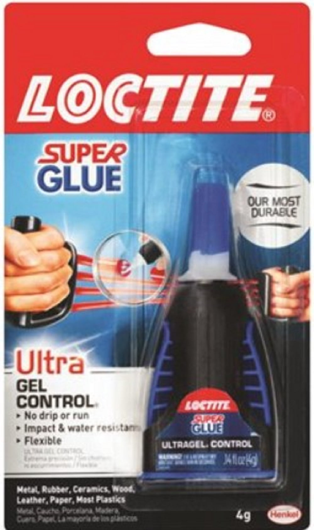 Loctite 1363589 Super Glue Ultra Gel Control Adhesive, 4g Bottle (Pack of 16)