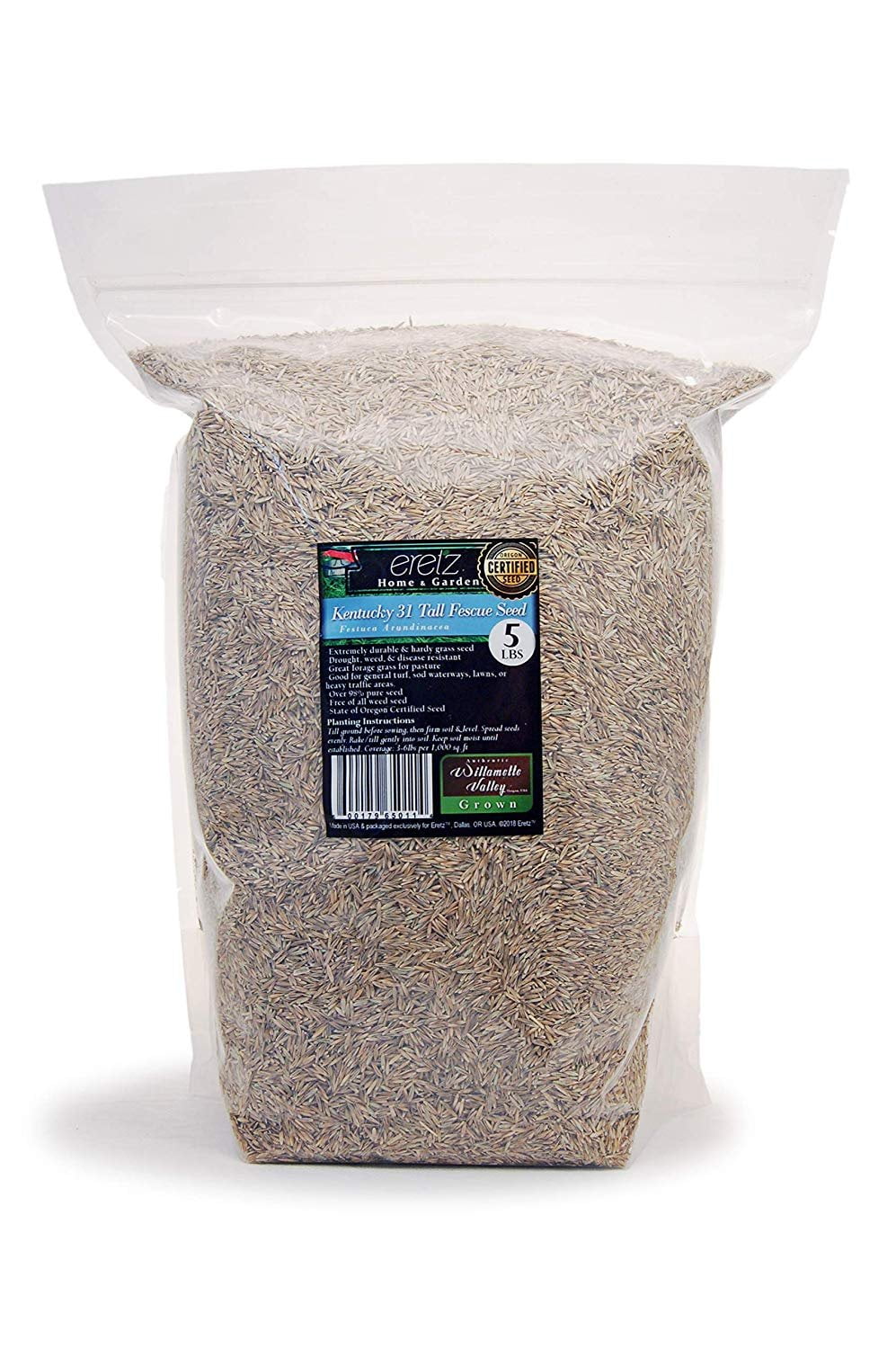 Kentucky 31 K31 Tall Fescue Grass Seed by Eretz (5lb) CHOOSE SIZE