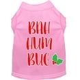 thumbnail image 1 of Mirage Pet 51-407 LPKMD Bah Humbug Screen Print Dog Shirt, Light Pink - Medium, 1 of 1