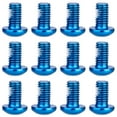 thumbnail image 2 of bedienty 12PCS Colorful Bicycle Disc Brake Rotor Torx Bolts T25 M5x10mm Bike Alloy Steel Disc Brake Rotor Fixing Screws Blue 1Set, 2 of 6