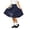 Navy, variant on Knee Length Long Skorts for Girl Plain Uniform Skirts with Built in Shorts Modest Dressy Skirts for Girls (Coffee 120/6Y)