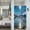 Blue, variant on Snow Moutain Lake Bath Curtains Shower with Hooks Nature View Winter Bathroom Shower Curtain Set 36x72 Inch Sunshine Frozen River Decorative Bath Set Waterproof Fabric Bath Curtain with Hooks