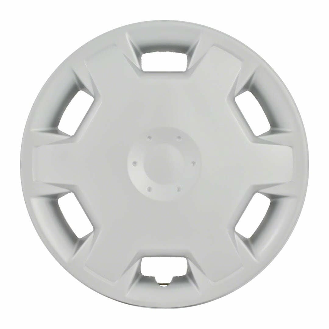 Fuel Rider Set of 4 15 inch Silver Snap-On Hubcaps With 6 Hole Compatible With 2007-2009 Nissan Versa Standard Steel Wheel Covers