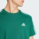 thumbnail image 2 of Camiseta adidas Essentials Single Jersey con 3 franjas, color verde, 2 of 5