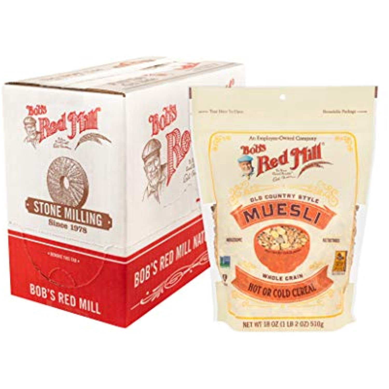 Bobs Red Mill Old Country Style Muesli Cereal, 18Ounce (Pack Of 4