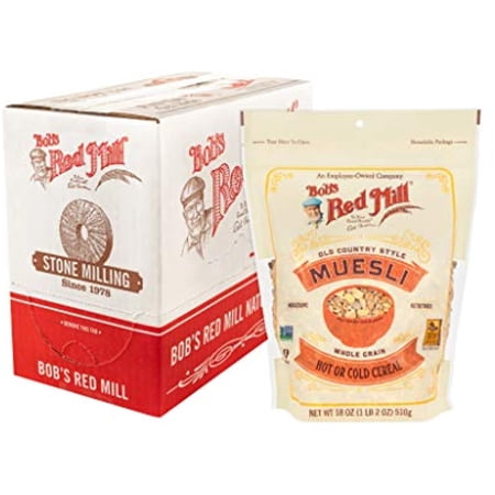 Bobs Red Mill Old Country Style Muesli Cereal  18-Ounce (Pack Of 4)
