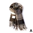 thumbnail image 4 of Warm Polyester Scarf, 50x190cm, Classic Plaid, Korean Style for Fashion & Comfort, 4 of 9