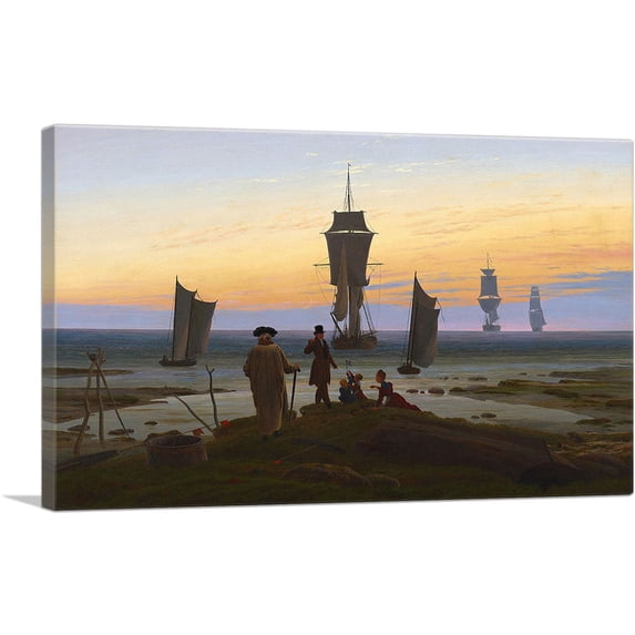ARTCANVAS The Stages of Life 1835 Canvas Art Print by Caspar David Friedrich - Size: 12" x 8" (0.75" Deep)