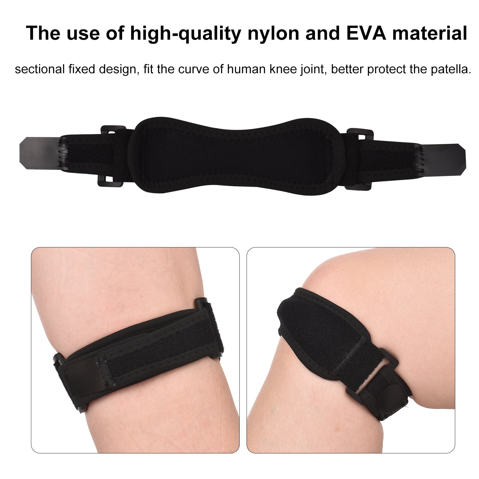 1 Sangle De Genou En Silicone Pour La Fixation Et La Protection Du