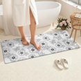 thumbnail image 4 of Pioneer Flower Floral Print Pattern Bathroom Rugs Mat, Non Slip Microfiber Bathroom Rug with Rubber Backing, Soft Mats for Bathroom Floor Tub Shower, 24"x60", 4 of 5