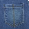 thumbnail image 6 of KIDSCOOL SPACE Big Boys Jeans Overalls,Elasitic Band Inside Soft Stretchy Denim Workwear,Blue,8-9 Years, 6 of 7