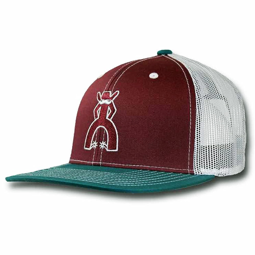 Hooey HOOEY PUNCHY LOGO ANGELO MAROON WHITE MESHBACK MENS COWBOY