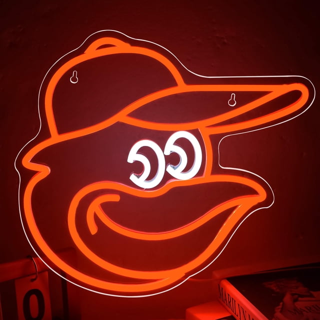 Letrero de neón FTMGGDG con forma de béisbol para decoración de pared, cueva de hombre, 35 x 33 cm