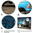 thumbnail image 3 of Designart "Blue Pickup Truck Cargo Carrier" Transportation Wall Decor, 3 of 5