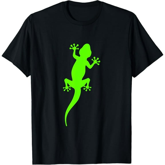 Funky Green Climbing Gecko T-Shirt