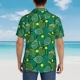thumbnail image 4 of Fotbe Tennis Rackets and Balls Camisa Hawaiana para Hombre Unisex – Camisa Casual de Verano con Botones de Manga Corta de Algodón y Lino,Medium, 4 of 7