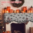 thumbnail image 4 of Toyandona Black Bats Spider Web Window Curtain for Holiday Decorations, 4 of 8