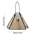 thumbnail image 3 of Triangle Crossbody Bag Personalized Shoulder Handbag with Drawstring Closure Convertible Carry Style Everyday Purse for Commuting Shopping Dating Travel Outdoor Use Home Outdoor Daily Carry, 3 of 7