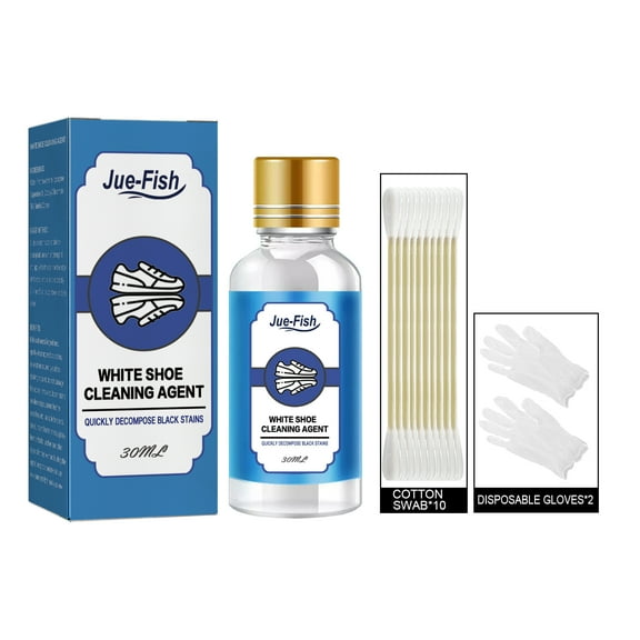 White Shoe Cleaner | Sneaker Stain Remover Foam for Canvas Mesh Leather - Easy Clean Formula