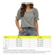 thumbnail image 5 of Camiseta de manga soplada para mujer, color puro, suelta, suave, agradable a la piel, blusa de manga corta de moda para trabajo de oficina al aire libre, 5 of 6