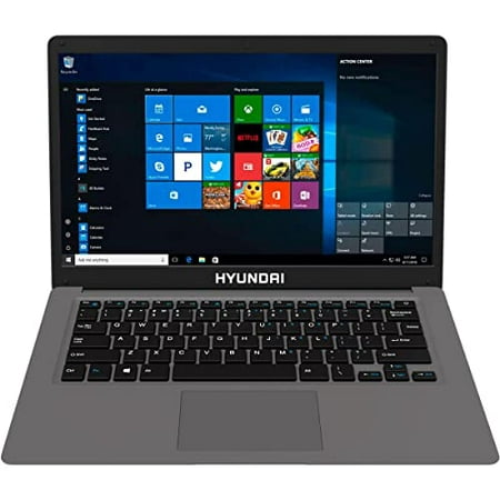 HYUNDAI Hybook 14 Inch Laptop - 4GB RAM, 128GB SSD, Windows 10 Pro, Intel Celeron N4020, Expandable Storage, microSD Slot, 14.1" Inch IPS Display, WiFi & Bluetooth, 5000mAh Battery