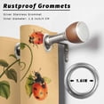thumbnail image 2 of Outdoor Curtains for Patio Waterproof, Ladybugs Eucalyptus Outdoor Privacy Panels Grommet, Spring Botanical Leaves Yellow Blackout Outside Curtains for Porch/Cabana/Pergola/Gazebo 54"x108", 1 Panel, 2 of 8