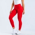 thumbnail image 4 of WERYOUNG Seamless Low Rise Yoga Pants For Women Stretchable Workout Leggings Non See Through Fitness Running Trousers Comfortable Bottoms L, 4 of 6