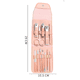 thumbnail image 2 of Kit De Pedicura Profesional Cortaúñas Herramientas, Kit De Aseo Herramienta Para El Cuidado De Las Uñas Con Estuche De Viaje De Cuero 12 Piezas - Rosa, 2 of 5