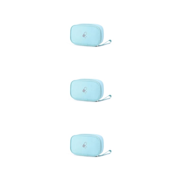 Billuyoard Botiquín de primeros auxilios de emergencia para interiores, caja de almacenamiento portátil para medicinas, caja de viaje, píldora Type1 NO1