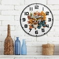 thumbnail image 3 of Yayeee Wall Clock for Living Room 9.5 inch Battery Operated Round with Holder, Autumn Day Pattern, 3 of 7