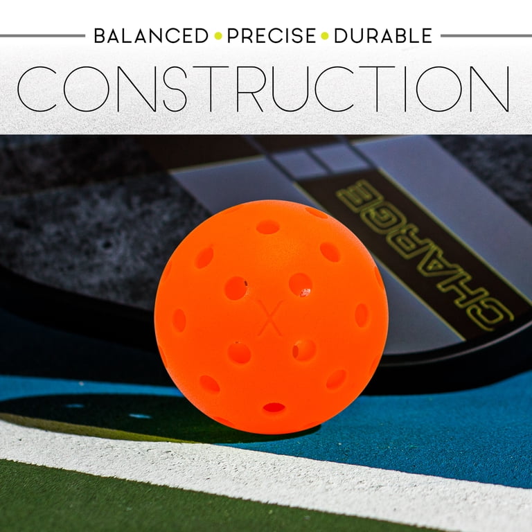 Franklin Sports X-40 Outdoor Pickleballs - Official Size - Ember