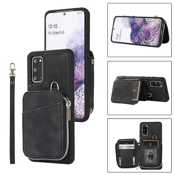 Funda trasera con cremallera para Samsung Galaxy S20+