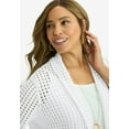 thumbnail image 4 of Jessica London Women's Plus Size Crochet Cardigan, 4 of 4