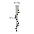 thumbnail image 3 of 12 Light Large Multi-Tier Chandelier In Modern-Glam Style 18.5 Inches Wide By 73 Inches High-Shell Black Finish Hinkley Lighting 35908Shb, 3 of 5