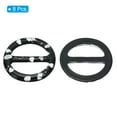 thumbnail image 3 of Uxcell 1.4inch Circle Round Resin Scarf Ring Clip, para mujer, bufanda de seda, camiseta suelta, decoración, 8 piezas, estilo negro 4, 3 of 6