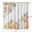 thumbnail image 5 of Watercolor Autumn Pumpkins Eucalyptus Leaves Shower Curtain,Washable Bathtub Curtains with Hooks Basic Polyester Fabric Curtains for Bathroom Bathtub Autumn Holiday, 5 of 5