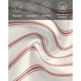 thumbnail image 6 of Cloth Napkins Minimalist Art Red Stripe on Beige Washable Soft Kitchen Dinner Napkin Set of 4,Modern Abstract Line Texture Reusable Cocktail Napkins for Wedding Holiday Party Event,20x20In, 6 of 7