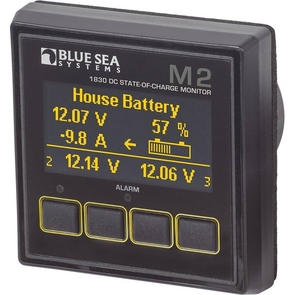 Blue Sea Systems BS-1830 M2 OLED Digital Meter with State of Charge