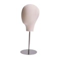 thumbnail image 4 of Soporte para cabeza de peluca, soporte para sombreros de altura ajustable para escritorio, base estable, modelo de soporte para peluca Base de plata, 4 of 8
