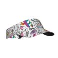 thumbnail image 2 of Kll Sport Sun Visor Hats Ball Caps Empty Top Baseball Sun Cap For Men Women-Fun Animal With Unicorn, 2 of 8