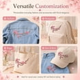 thumbnail image 6 of Embroidery Cherry Blossom Iron On Patches Plum Blossom Applique Patches Embroidered Patch Iron On Sew On Flowers Branches Vines for DIY Jeans Denim Clothes Dresses Skirt,C, 6 of 6