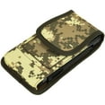 thumbnail image 6 of Luxmo Belt Holster Case for Samsung Galaxy A12 - Vertical Rugged Nylon [Card Slots & Pen Holder] Phone Carrying Pouch (Fits with Cases) - Green Brown Pixel Camo, 6 of 8