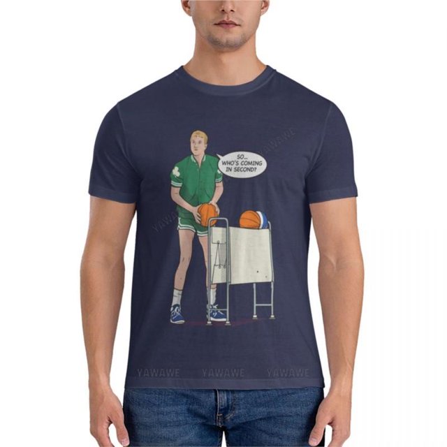 Camiseta clásica con frase famosa DE La.ry Legend Baller para hombre, camisetas de fanáticos, Camiseta de cuello redondo