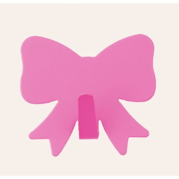 Bonitos ganchos adhesivos, paquete de 5 con diseño de pajarita, for decoración femenina de habitaciones