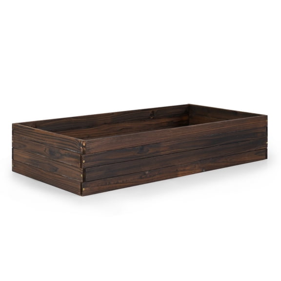 Biotree Elevated Wooden Garden Planter Box Bed Kit for Outdoor Garden Backyard Patio Vegetables Flowers Herbs, Natural