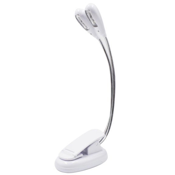 Bearachild Lámpara doble Computadora Trabajo Estudio Luz USB Cama Cabecero Manguera 4 LED Iluminación y accesorios Negro