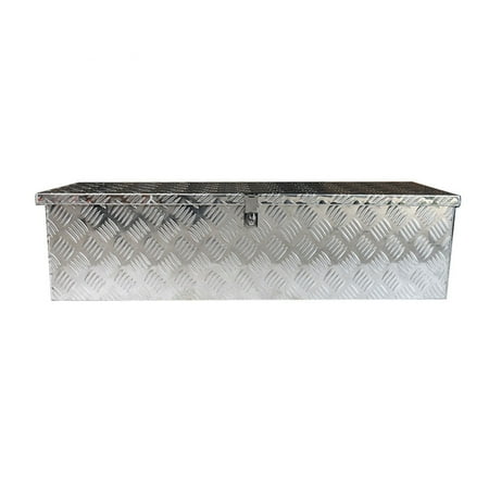 

ALL-CARB 39 Inch Aluminum Tool Box Cuboid with Lock and Key Replacement for Flat Underbed Camper RV
