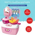 thumbnail image 5 of Juego de cocina infantil DIY | Juguete de cocina con 17 accesorios | Material ABS seguro | Juego de rol interactivo para niños y niñas de 3 a 8 años | Regalo de cumpleaños para niños | Set de, 5 of 5